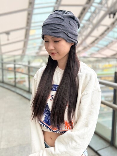 【頭周りに優しくフィット🍃🌞ストレスフリーなシングルニット】