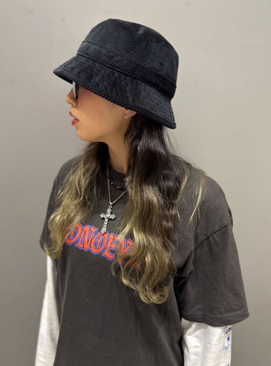 【Dカンがアクセント✫ラフに被れるコーデュロイのバケットハット】