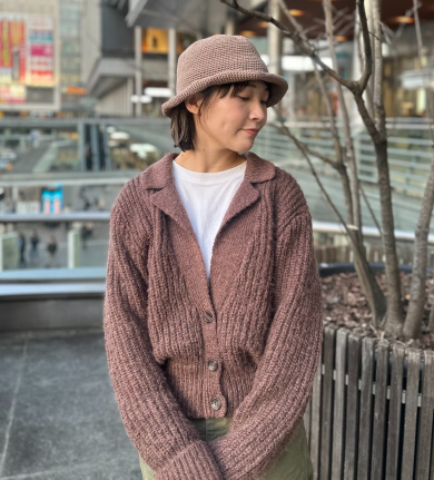 【ワイヤー入りで好みの形に⊛定番の手編みハット🧢】