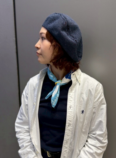 【繊細な透かし編み柄が特徴的🔷🔶通気性バツグンのベレー】