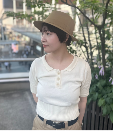 【幅広く合わせられる肌触りのいい中折れハット👒】