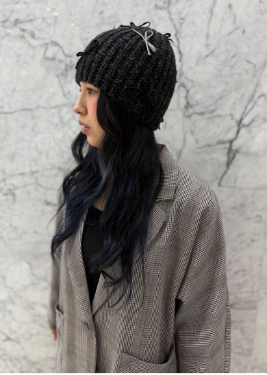 【リボンが沢山散りばめられたニット帽🎀】