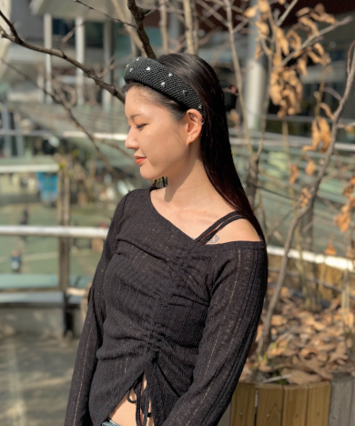 【ハートのカシメがキュート♥💗💛ペーパー素材のカチューシャ】