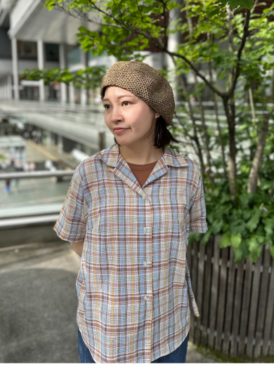 【メッシュ生地で涼しげに🌬🌬ベレー帽】