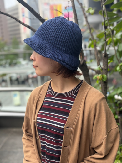 【ほのかな光沢が特徴の最高級絹紡糸を使用💎✨ソフトなかぶり心地のニットハット】