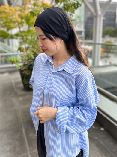 【程よい伸縮性で付けやすい✫ヘアバンド】