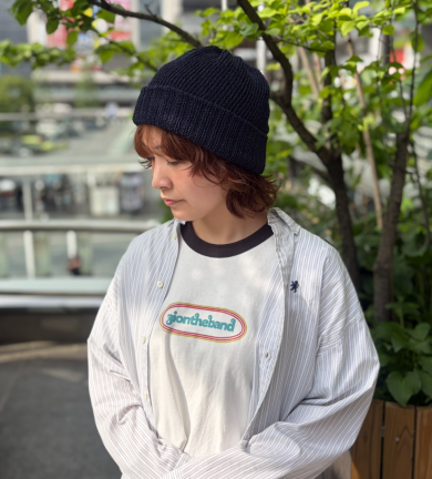 【シャリっと爽やかな風合い🍃🍋ウォッシャブル仕様の折り返しニット】