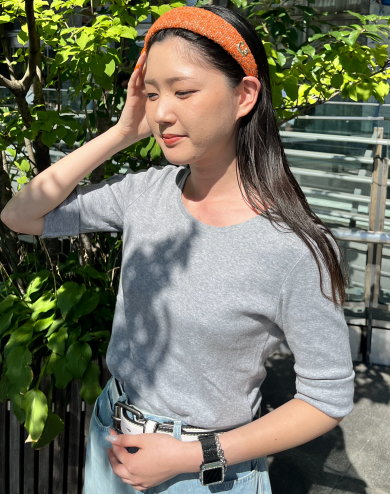 【キレイめにも可愛い系にも◎大人気Cパーツ付きカチューシャ】