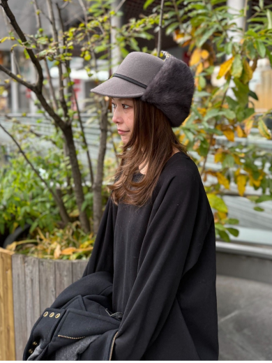 【シコロはモフモフで暖かい❄ファー付き型キャス】