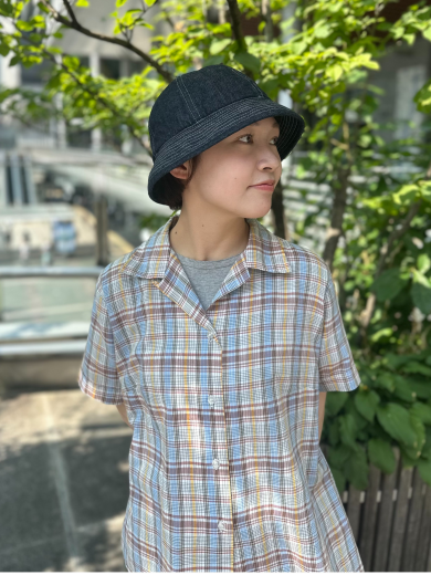 【丸い形で頭にフィットしやすい◐メトロハット】
