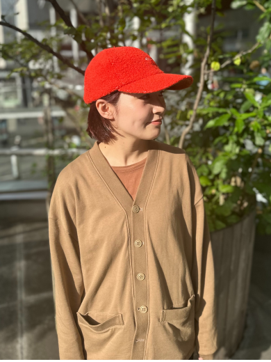 【ひつじのようにフワフワ生地仕様のシンプルキャップ🐑】