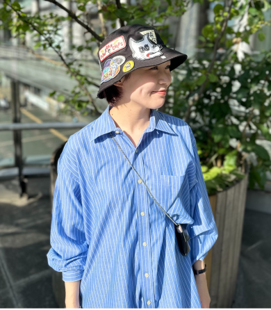 【色んなワッペンでカジュアルに★フィッシュボーンチップスバケハ】