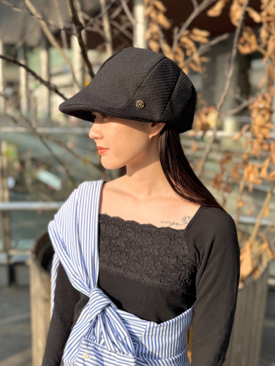 【流れるような美しいシルエットが魅力💎✨ユニセックスで使えるキャスケット】