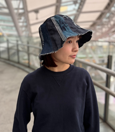 【手洗い可能でデイリーユースに🌷💙チューリップハット】