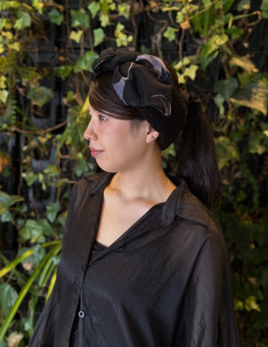 【優しいフィット感で長時間の着用もストレスフリー🍃✨リボンを飾ったヘアバンド】