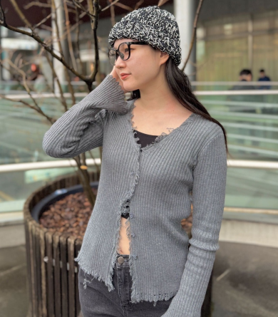 【小ぶりなサイズで頭にフィット▼ニット帽】