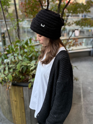 【ニット帽なのにトップは平天で深めに被れる💣ニット帽】