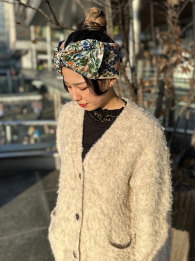【大人かわいい花柄リボンのヘアバンド❀】