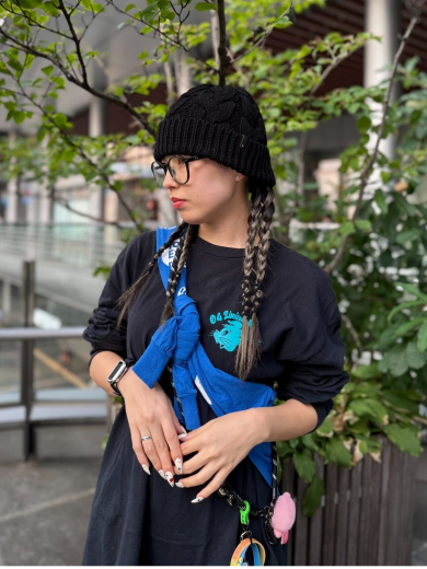 【大きめのケーブル編が可愛らしい💠ニット帽】