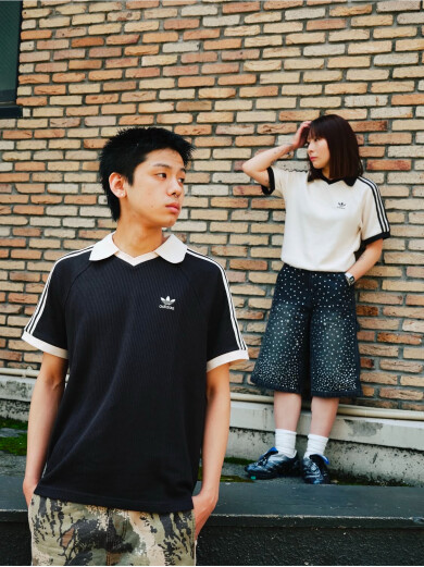 adidas WAFFLE SS POLO  atmos EXCLUSIVE
