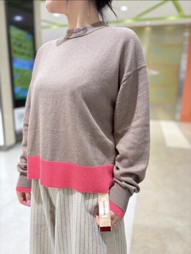【trois】1枚で決まる、バイカラーニット🧶