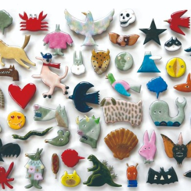 MEDO enamel brooch