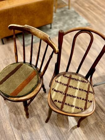 WOOＬ素材のチェアパッド