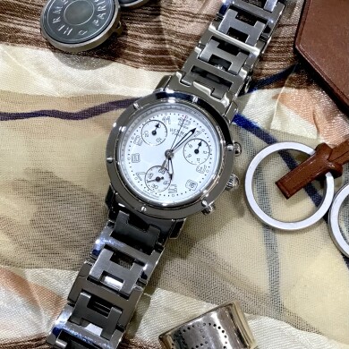 7階TiCTAC ヴィンテージエルメス　クリッパークロノグラフ