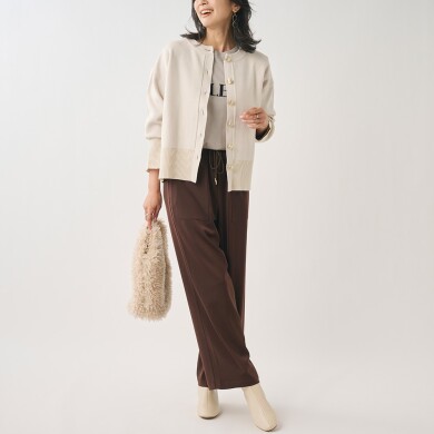 👗毛玉になりにくい！着回し力抜群のきれいめニットカーディガン👗