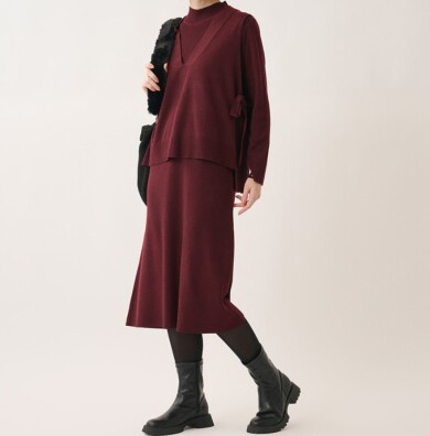 着回し力抜群!セットでも単品でも使えるニットベストアンサンブル👗