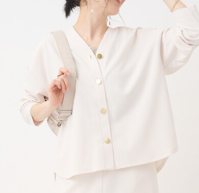 👗防汚撥水機能付き！デイリーに使えるきれいめカーディガン👗