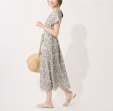 👗防汚撥水で安心！1枚で上品に華やぐサマーワンピース👗