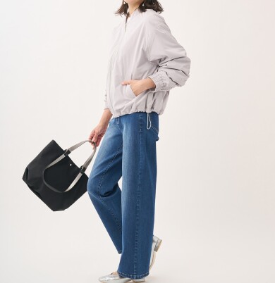 👗春を先取り!雨や汚れに強い【すごナノ撥水】のきれいめ薄綿ジップブルゾン👗