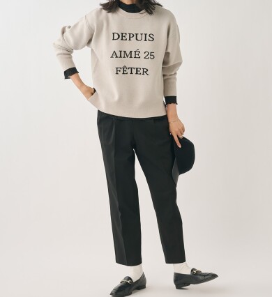 冬の定番！きれい見えと暖かを両立した美脚テーパードパンツ👗