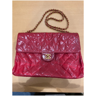 CHANEL エナメルマトラッセ チェーンショルダーバッグを高価買取いたしました!
