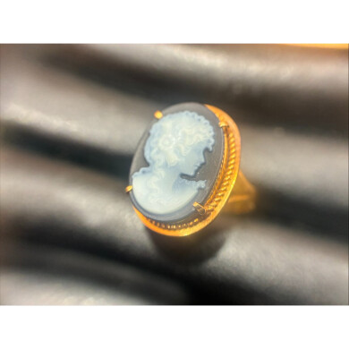 ✨ K18カメオ付きリングを高価買取いたしました！💍