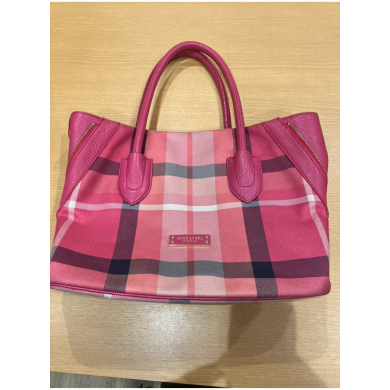 バーバリーブルーレーベル トートバッグ 2way ショルダーバッグ ピンク