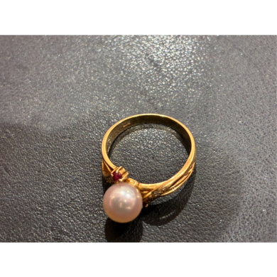 💍パール付きK18リングを高価買取いたしました!