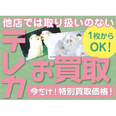 ✨テレカ1枚からお買取✨