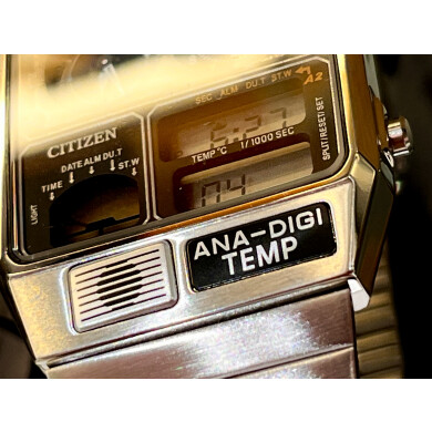 【CITIZEN】時代を持ち歩く時計/レコードレーベル 【サーモセンサー】