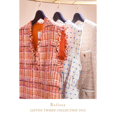 LINTON TWEED COLLECTION 2025 Ballsey White Line │トゥモローランド