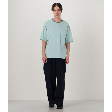 コットンシルク高密度天竺 リンガーTシャツ