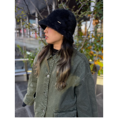 【毎年大人気🌟アンゴラ素材のフワフワバケットハット】