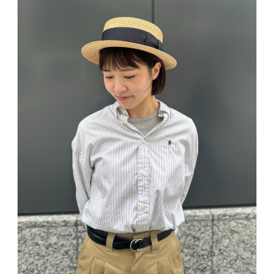 【シンプルデザインで男女兼用◐カンカン帽】