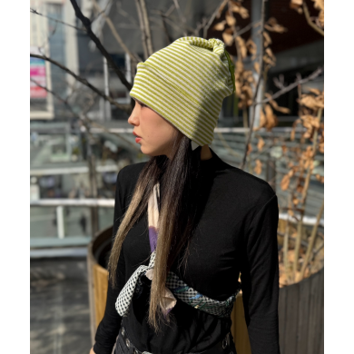 【ヘアバンドやネックウォーマーにアレンジ可能!?😝折り返しニット】