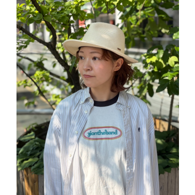 【UVカット機能付きで紫外線対策としても👍💕ペーパーブレードの中折れハット】