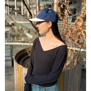 【ショートブリムが顔馴染み抜群‼💕ウォッシャブルキャップ】