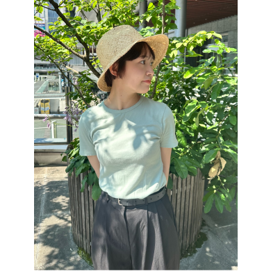 【被るだけで涼しげに🌬ラフィア網み男女兼用ハット】