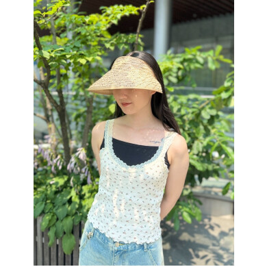 【定番商品◇でこぼこ生地がポイントのサンバイザー】