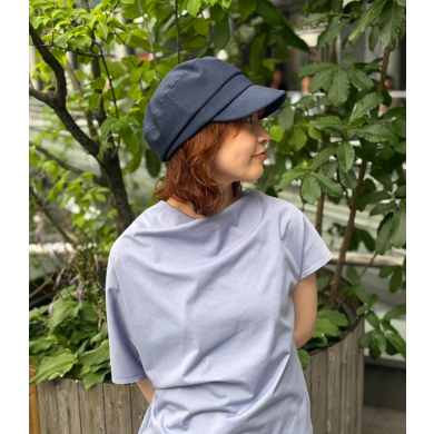 【頭周りを包み込む安定感のあるかぶり心地🍃✨ワークキャップ風シルエットのキャスケット】